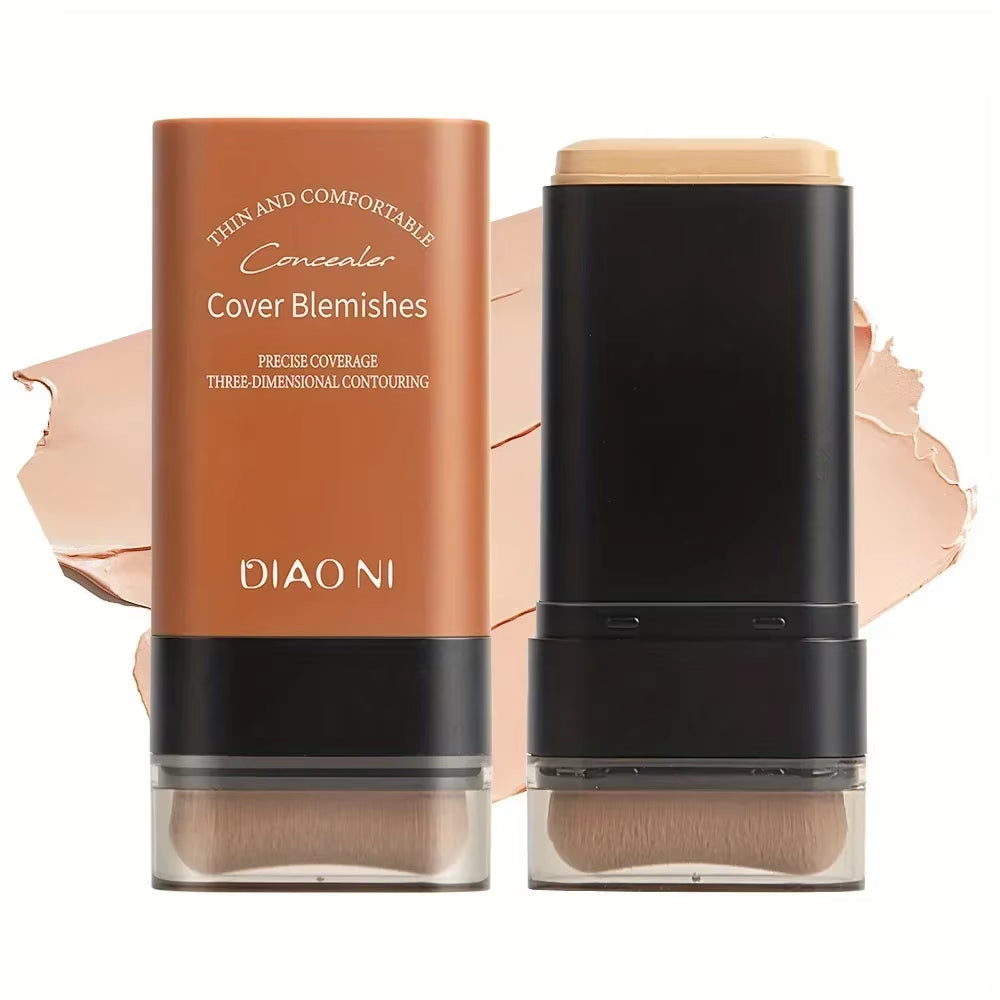 Foundation Stick with Brush Concealer to Brighten Skin Tone and Last for a Long Time without Makeup Foundation