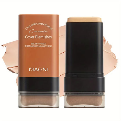 Foundation Stick with Brush Concealer to Brighten Skin Tone and Last for a Long Time without Makeup Foundation