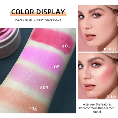 Floral Blush 3D Petal Rose Petal Natural Highlighter Flower Blusher Pigment Long Lasting Face Makeup Brighten Effect Cosmetics