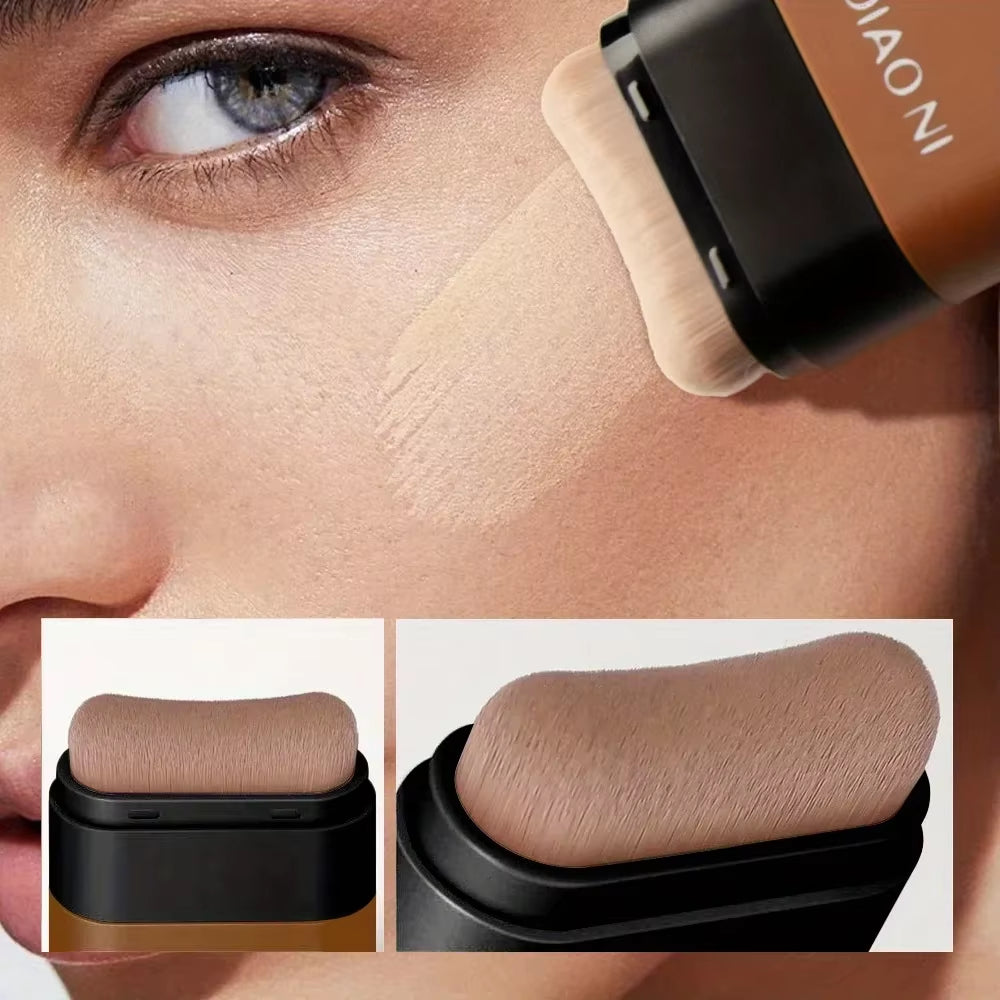 Foundation Stick with Brush Concealer to Brighten Skin Tone and Last for a Long Time without Makeup Foundation